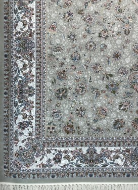 فرش (25041) اکریلیک - 8 رنگ - 700 شانه - طوسی- تراکم 2550