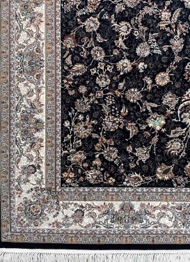 فرش (25041) اکریلیک - 8 رنگ - 700 شانه - سورمه اي - تراکم 2550