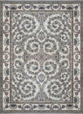 فرش (25069) اکریلیک - 8 رنگ - 700 شانه - طوسی - تراکم 2550
