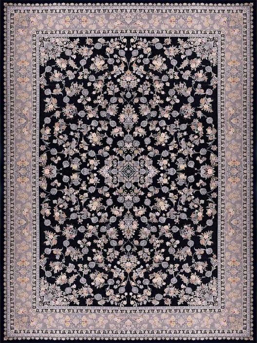 فرش (23000) اکریلیک 9 رنگ 1200 شانه سورمه ای آبی