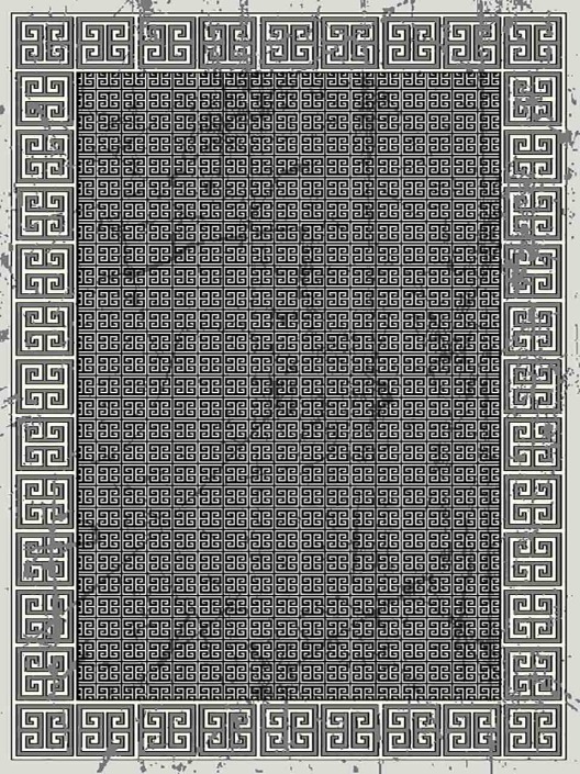فرش (626) پلی پروپیلن - 8 رنگ - 320 شانه - طوسی تیره- تراکم 960