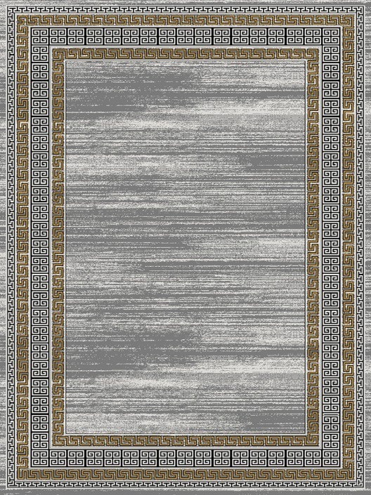 فرش (633) پلی پروپیلن - 8 رنگ - 320 شانه - طوسی تیره - تراکم 960