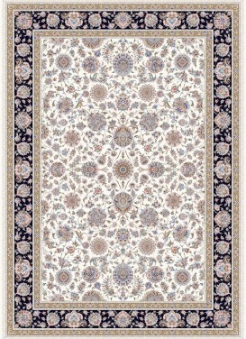 فرش (46001) اکریلیک 11 رنگ 1500 شانه کرم سورمه ای